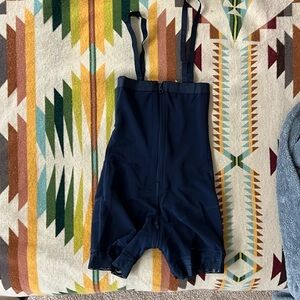 Navy blue compression garment